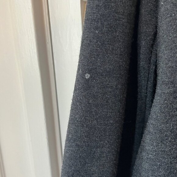 UGG Faux Shearling Wrap small open fleece jacket grey sherpa - Picture 9 of 14